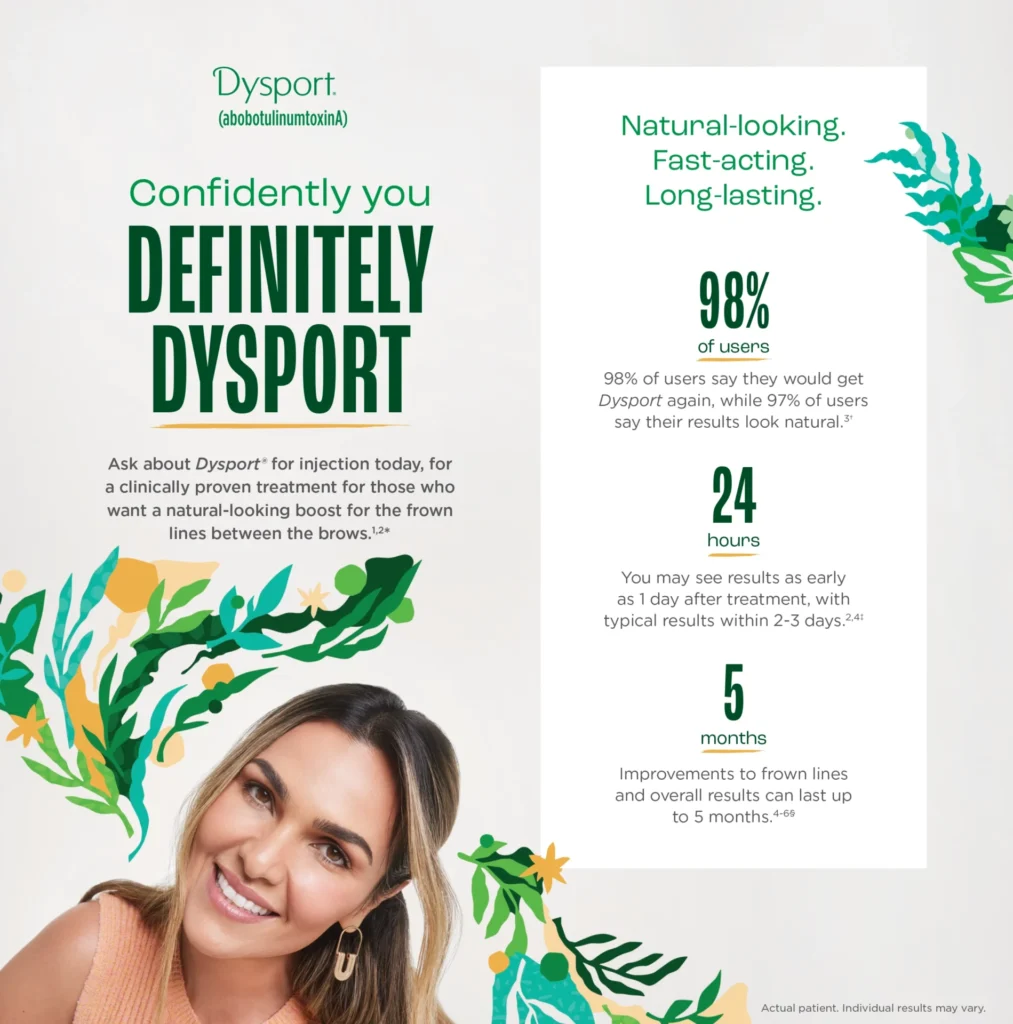 Dysport remove frown lines