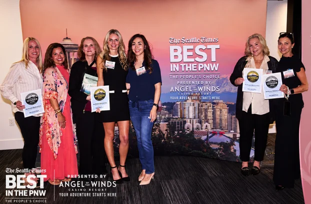 Northwest Medical Arts team celebrating winning The Seattle Times Best in the PNW award